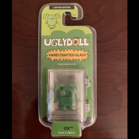 Ugly Doll Mini Sculpture Ox Handcrafted Glass NIB - Picture 1 of 2